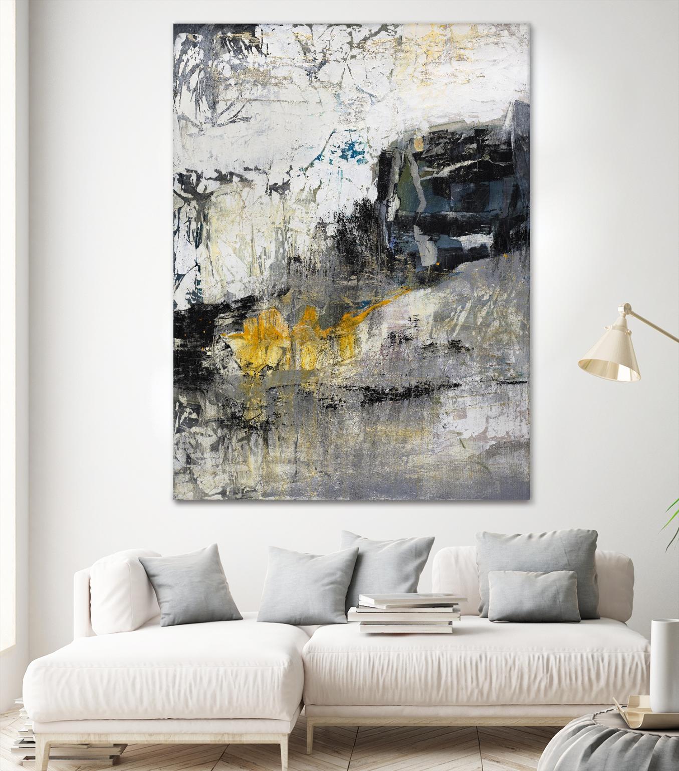 The Hike by Daleno Art on GIANT ART - blue abstract abstrait