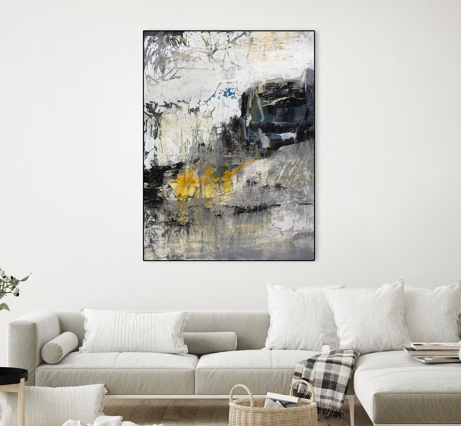 The Hike by Daleno Art on GIANT ART - blue abstract abstrait
