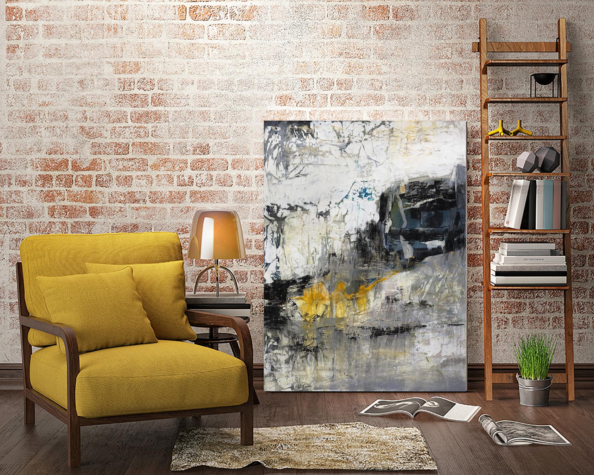 The Hike by Daleno Art on GIANT ART - blue abstract abstrait