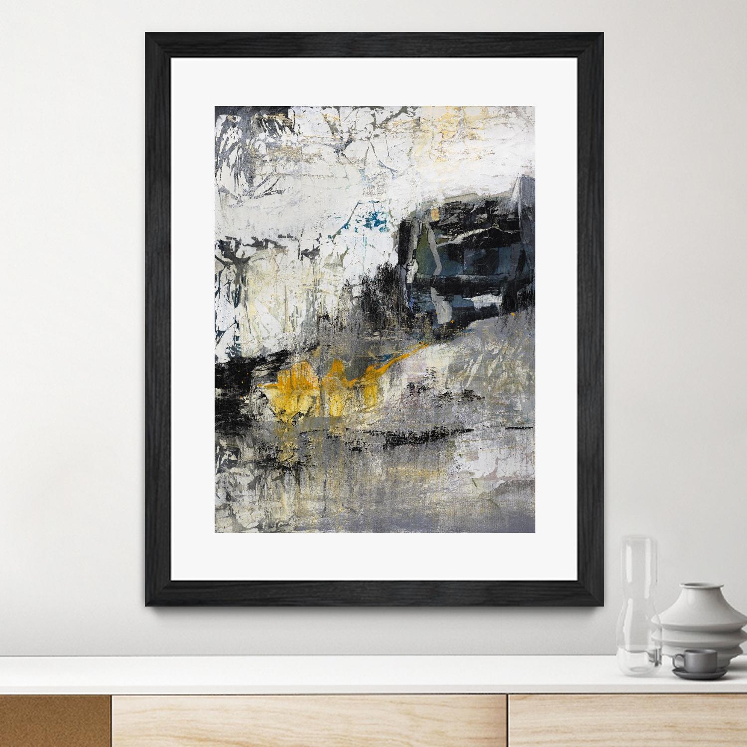 The Hike by Daleno Art on GIANT ART - blue abstract abstrait