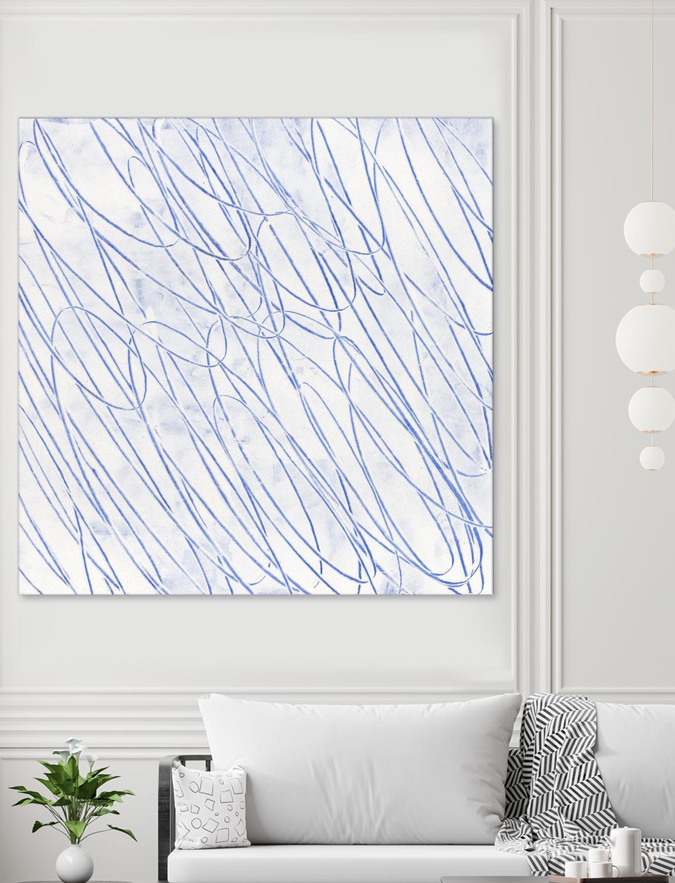 Hula II by Daleno Art on GIANT ART - blue abstract abstrait