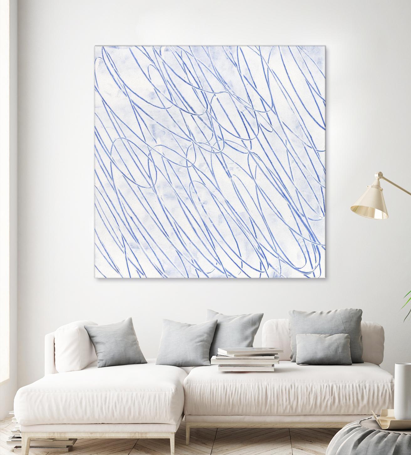 Hula II by Daleno Art on GIANT ART - blue abstract abstrait