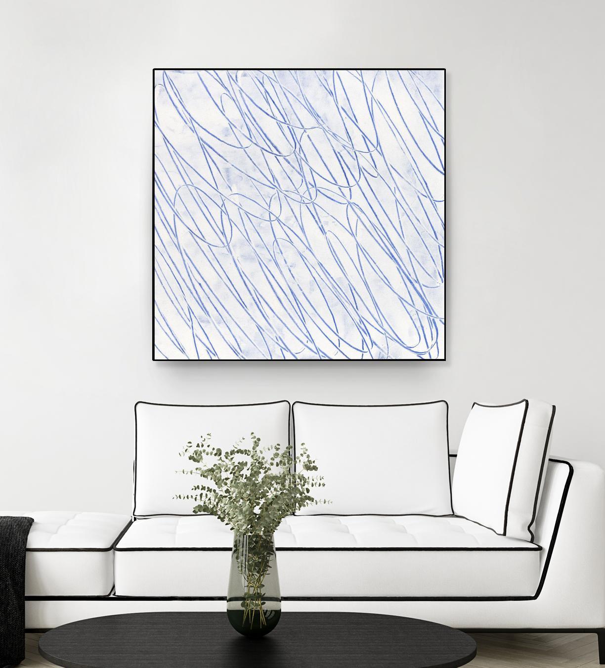 Hula II by Daleno Art on GIANT ART - blue abstract abstrait