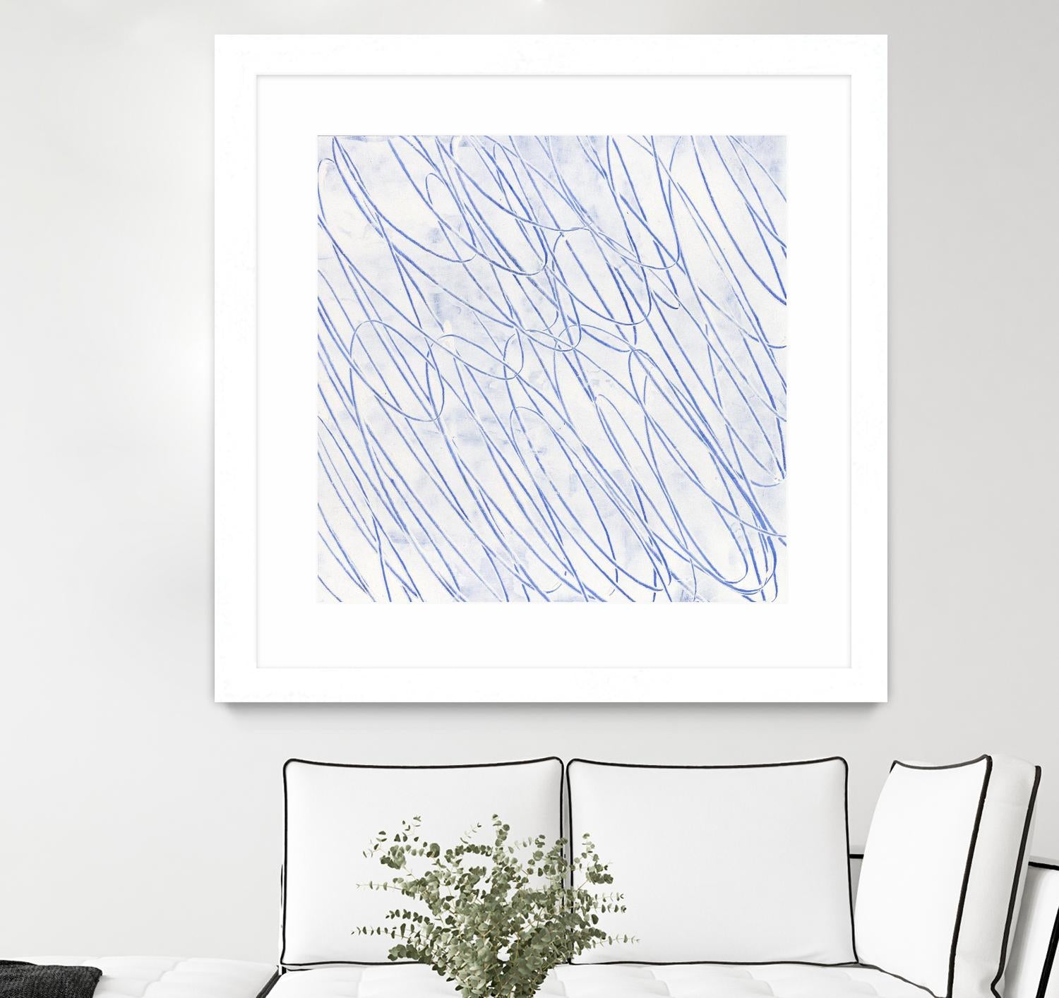 Hula II by Daleno Art on GIANT ART - blue abstract abstrait