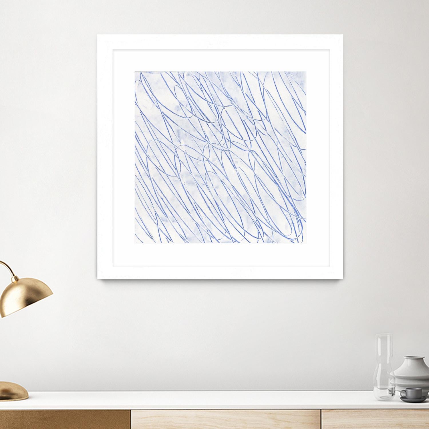 Hula II by Daleno Art on GIANT ART - blue abstract abstrait