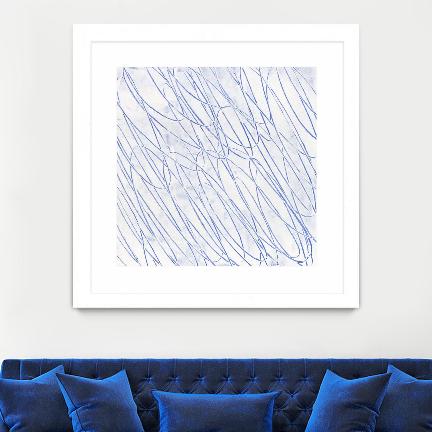 Hula II by Daleno Art on GIANT ART - blue abstract abstrait
