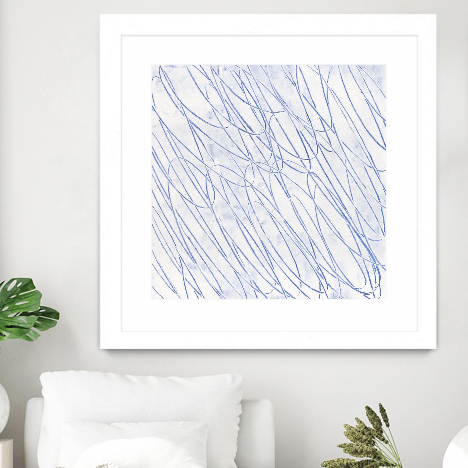 Hula II by Daleno Art on GIANT ART - blue abstract abstrait