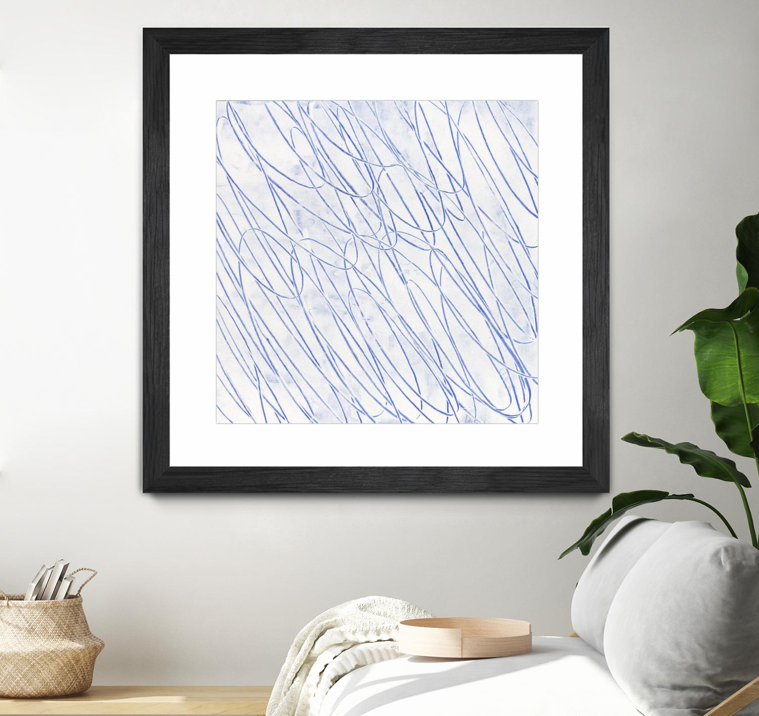 Hula II by Daleno Art on GIANT ART - blue abstract abstrait