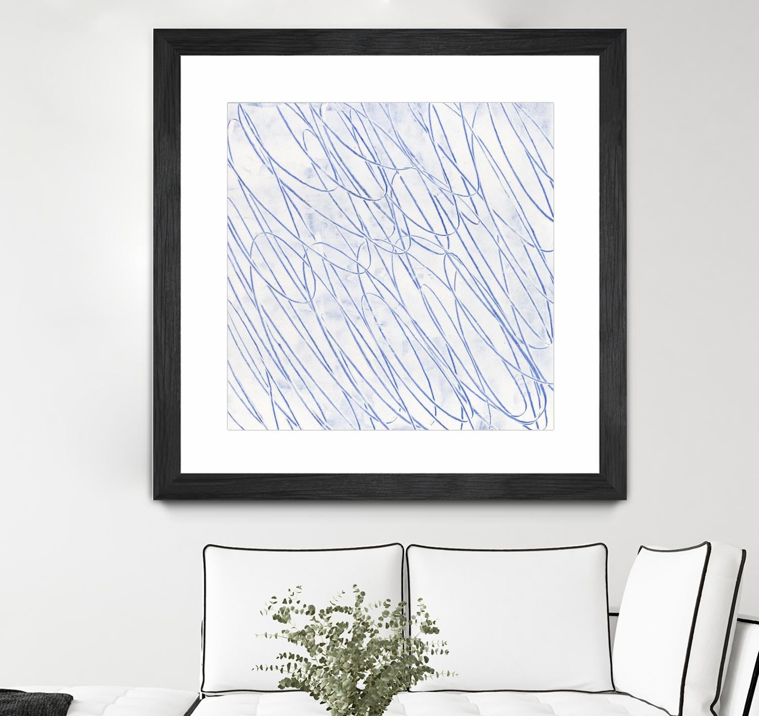 Hula II by Daleno Art on GIANT ART - blue abstract abstrait