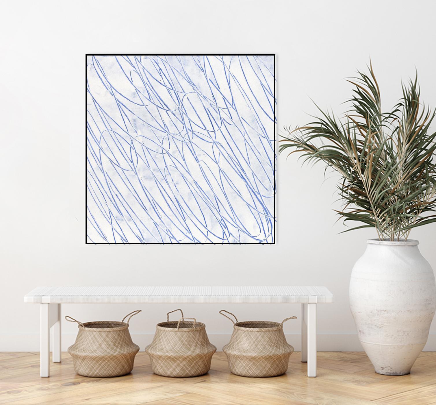 Hula II by Daleno Art on GIANT ART - blue abstract abstrait