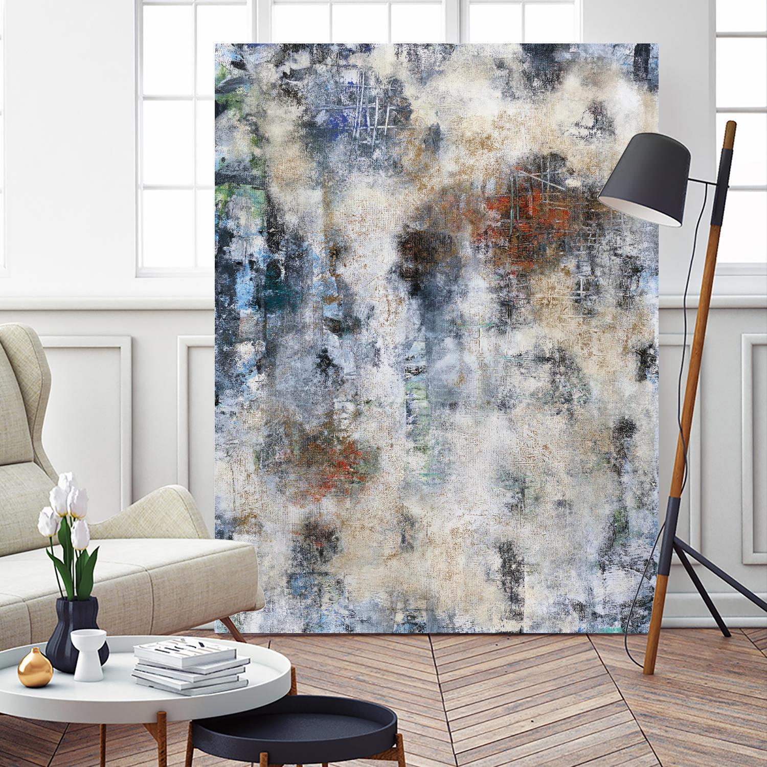 Constructed Concrete by Daleno Art on GIANT ART - red abstract abstrait