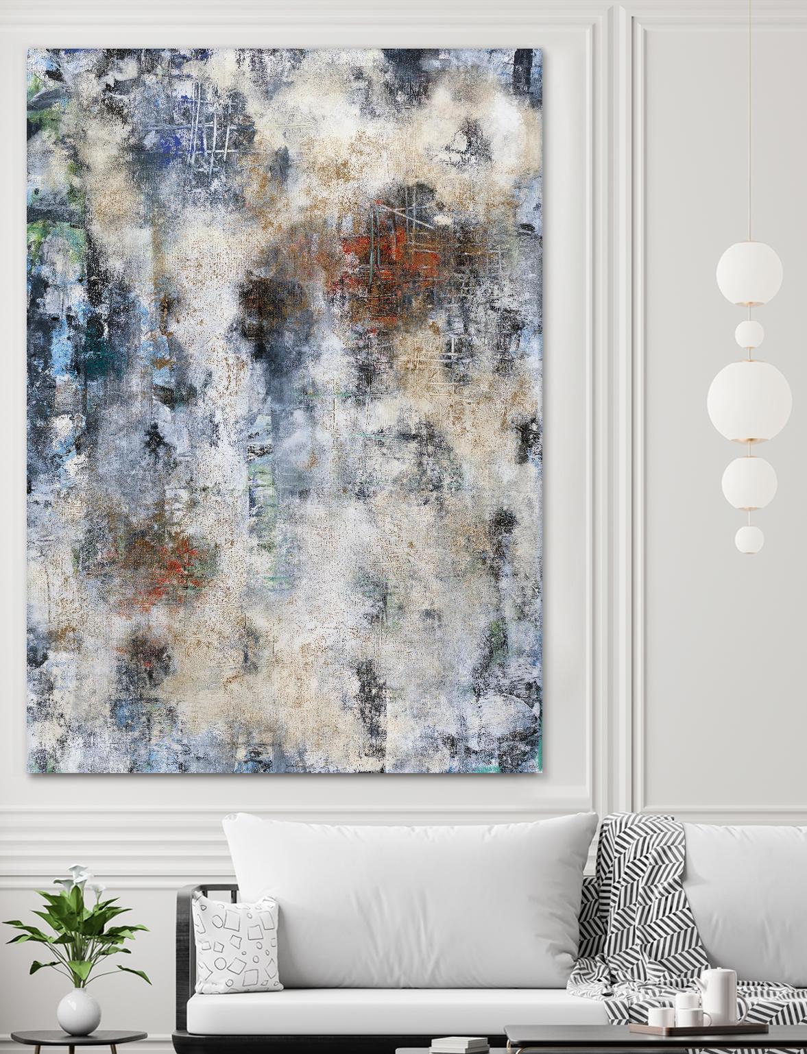 Constructed Concrete by Daleno Art on GIANT ART - red abstract abstrait