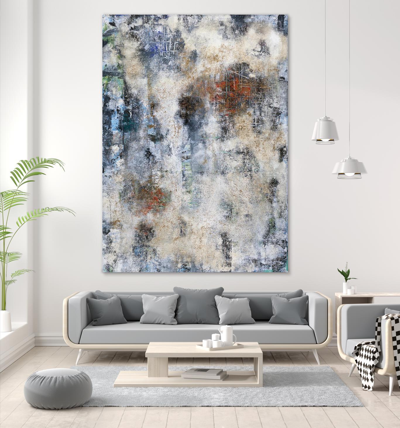 Constructed Concrete by Daleno Art on GIANT ART - red abstract abstrait