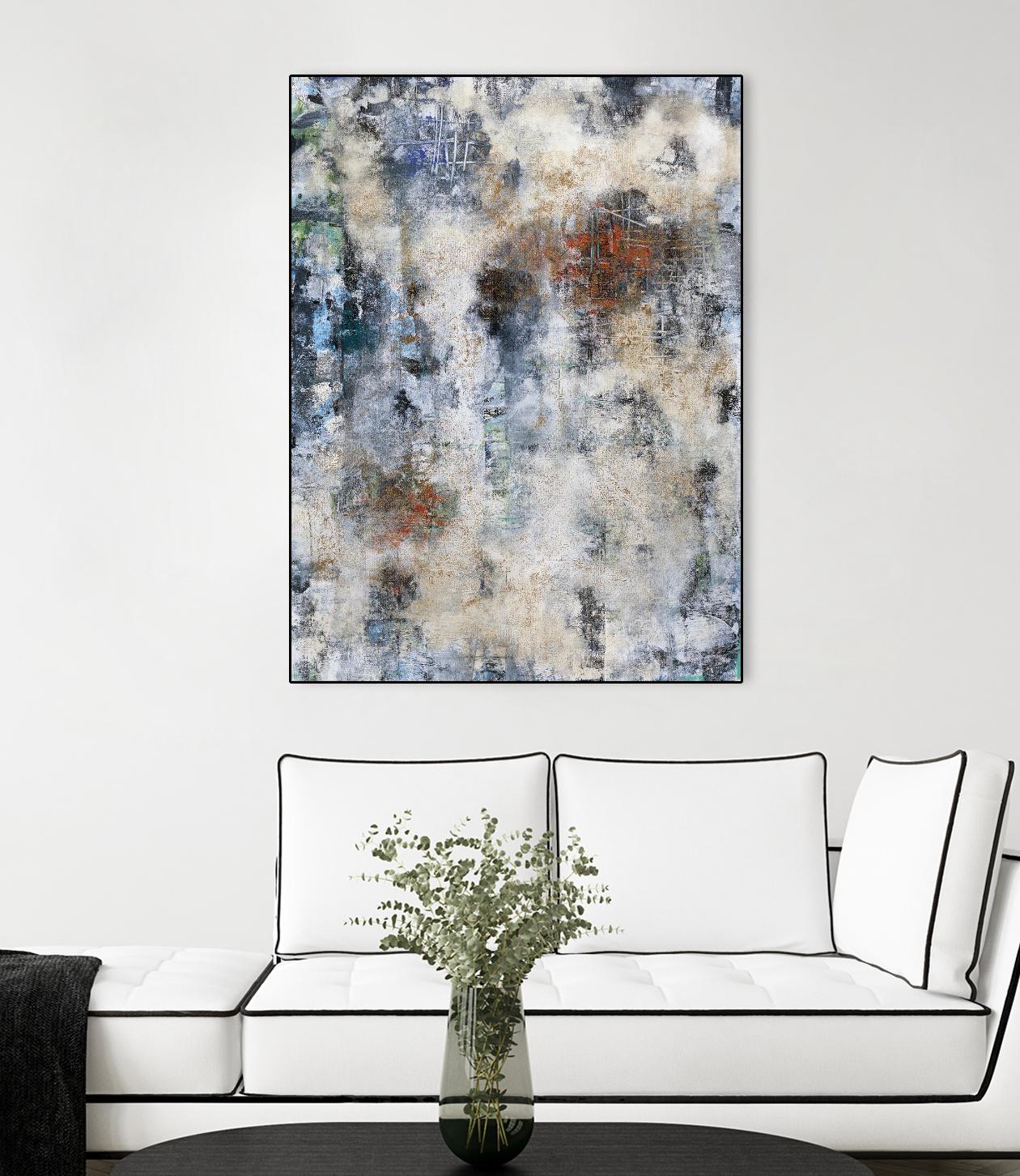 Constructed Concrete by Daleno Art on GIANT ART - red abstract abstrait