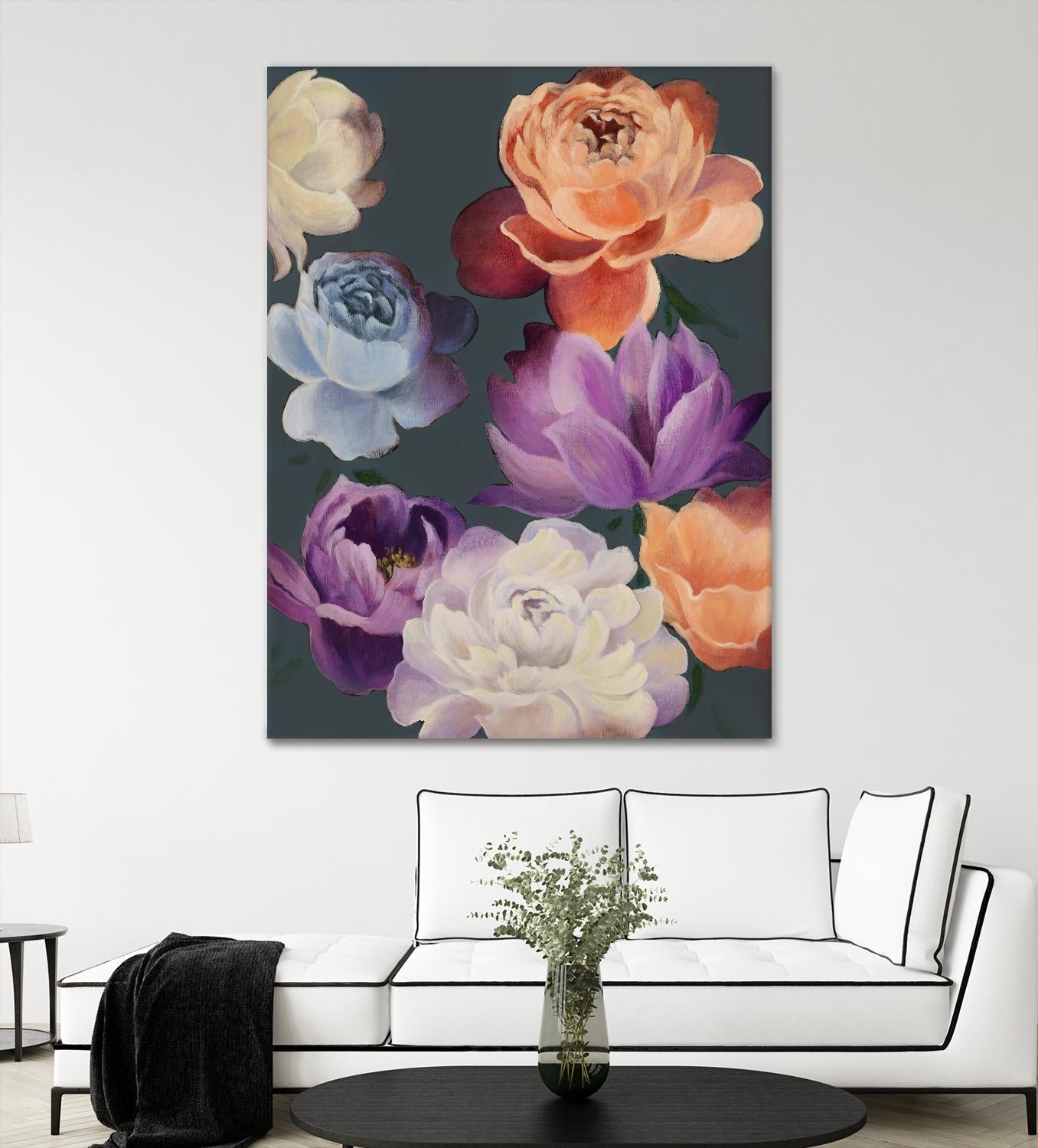 November Blooms by Daleno Art on GIANT ART - orange flowers