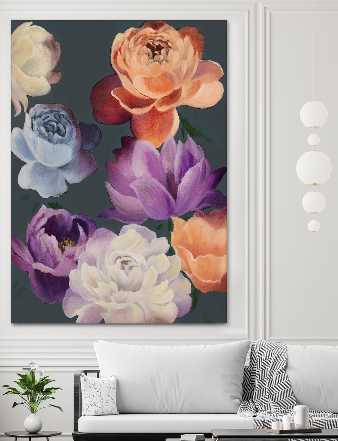 November Blooms by Daleno Art on GIANT ART - orange flowers