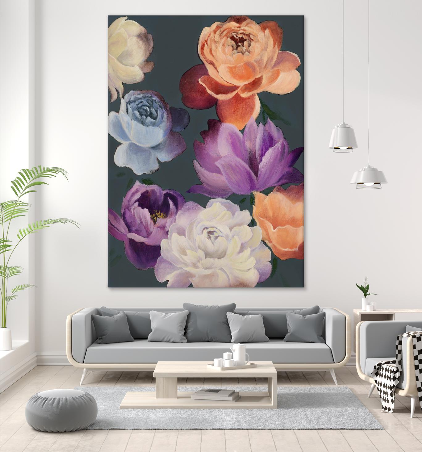 November Blooms by Daleno Art on GIANT ART - orange flowers