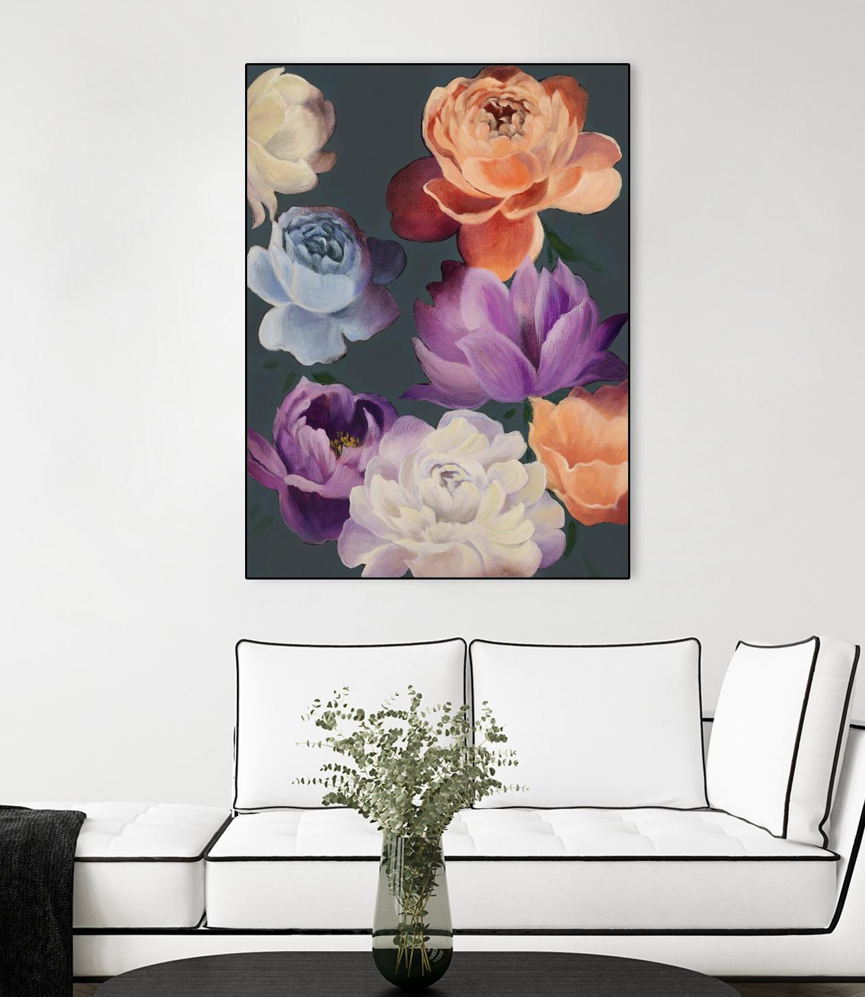 November Blooms by Daleno Art on GIANT ART - orange flowers