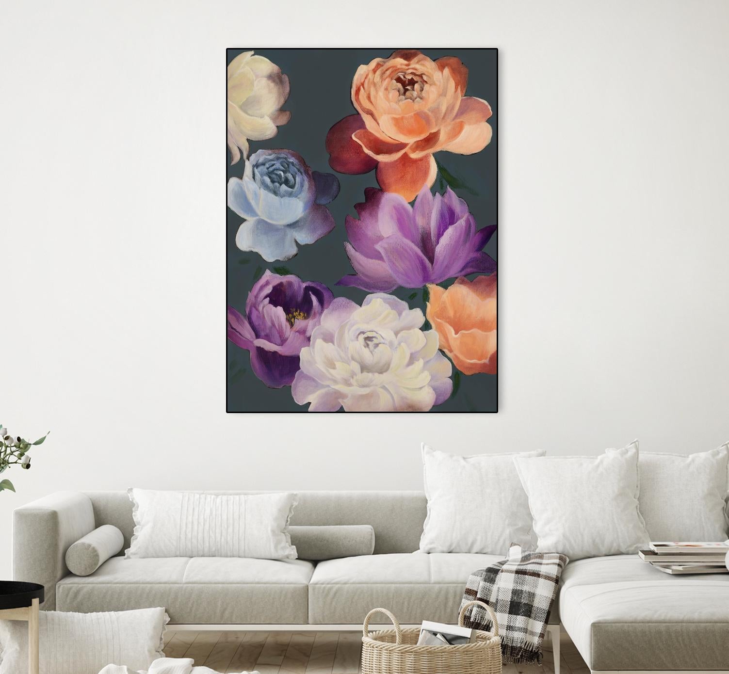 November Blooms by Daleno Art on GIANT ART - orange flowers
