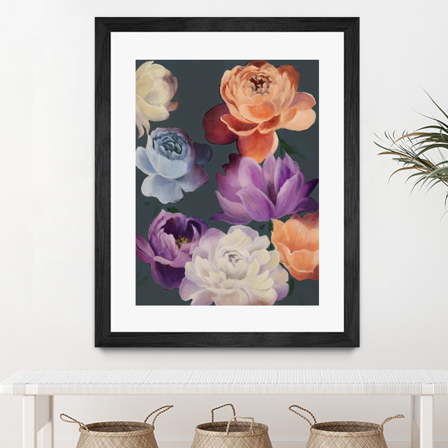 November Blooms by Daleno Art on GIANT ART - orange flowers