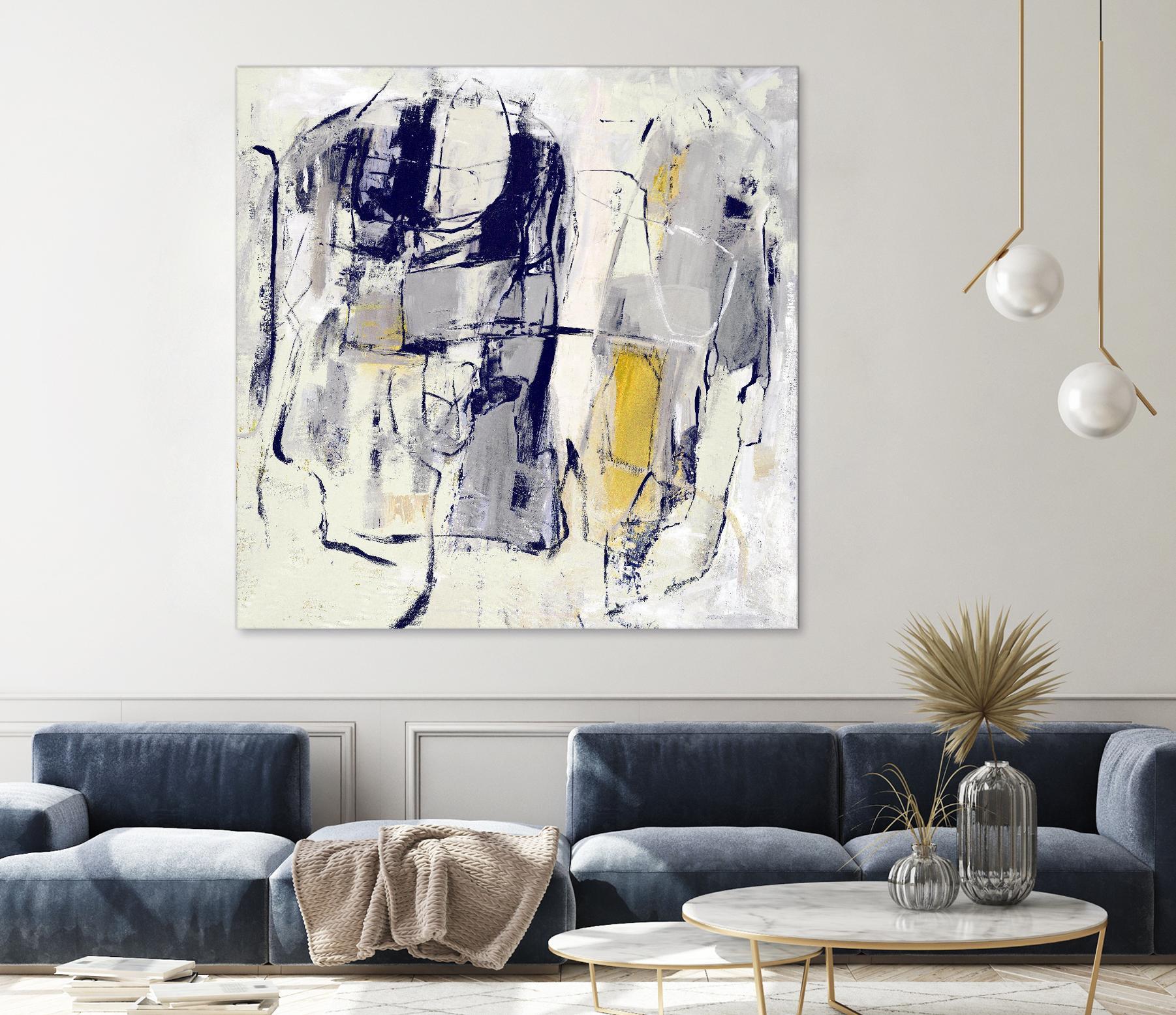 Dream Wrestling by Daleno Art on GIANT ART - blue abstract abstrait