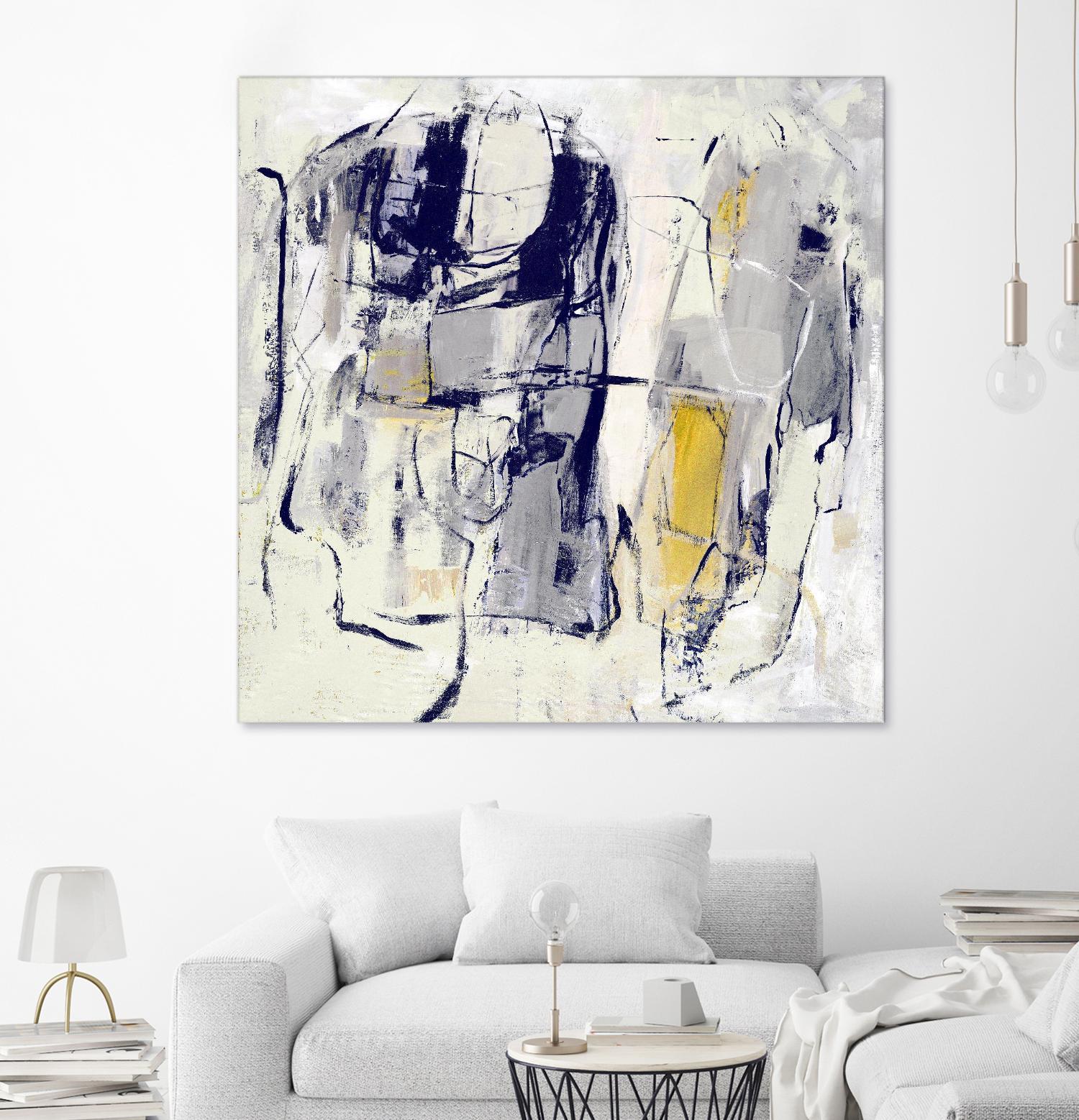 Dream Wrestling by Daleno Art on GIANT ART - blue abstract abstrait