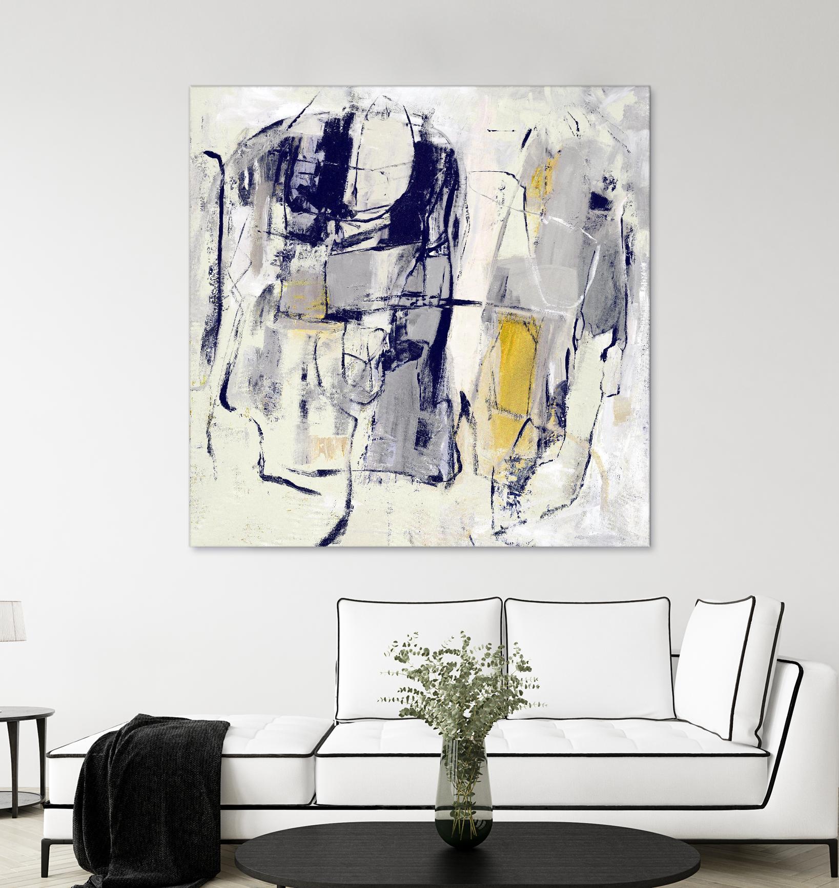 Dream Wrestling by Daleno Art on GIANT ART - blue abstract abstrait