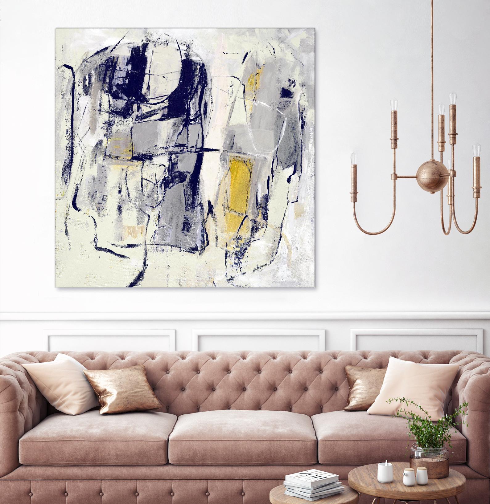 Dream Wrestling by Daleno Art on GIANT ART - blue abstract abstrait