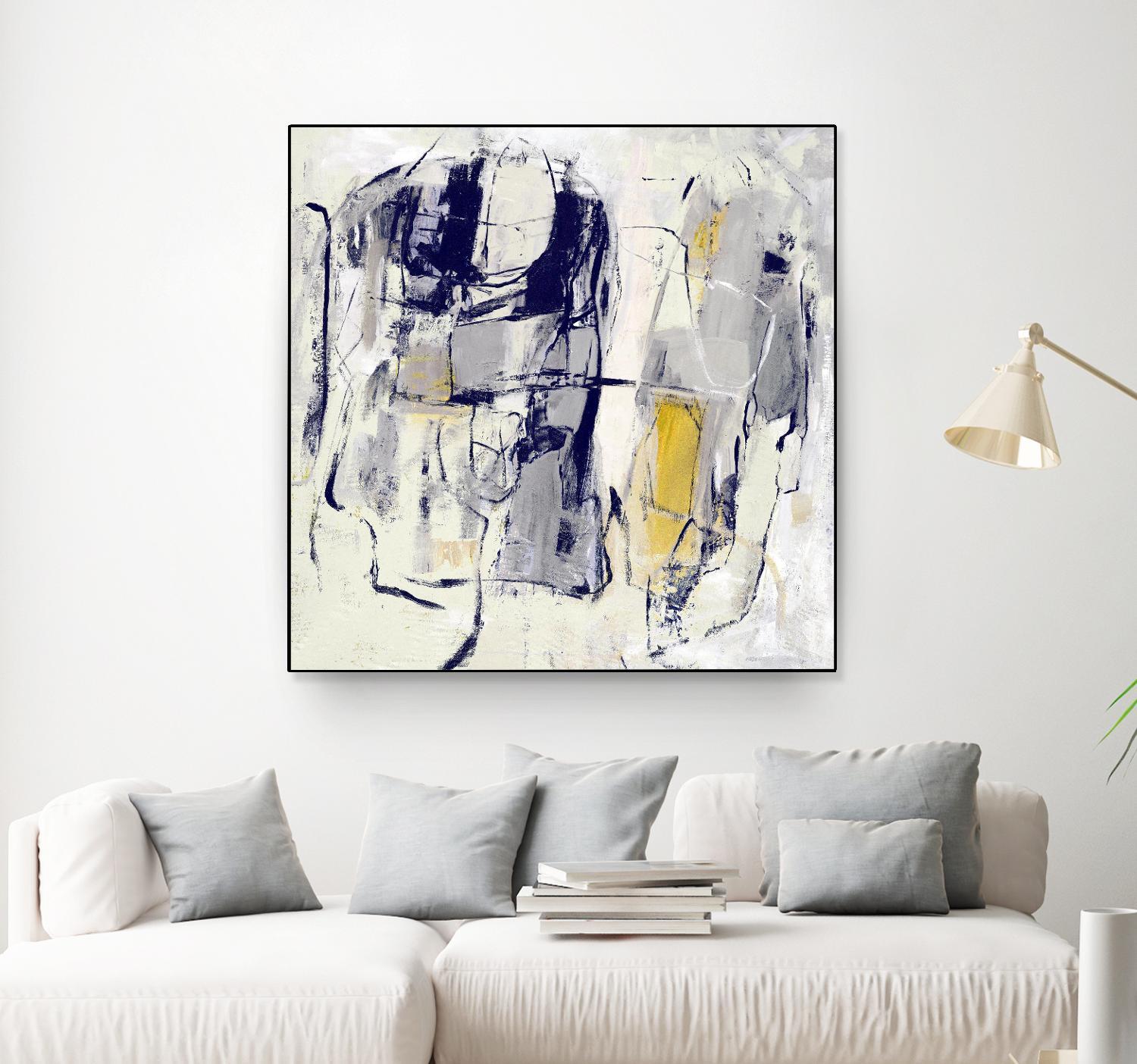 Dream Wrestling by Daleno Art on GIANT ART - blue abstract abstrait