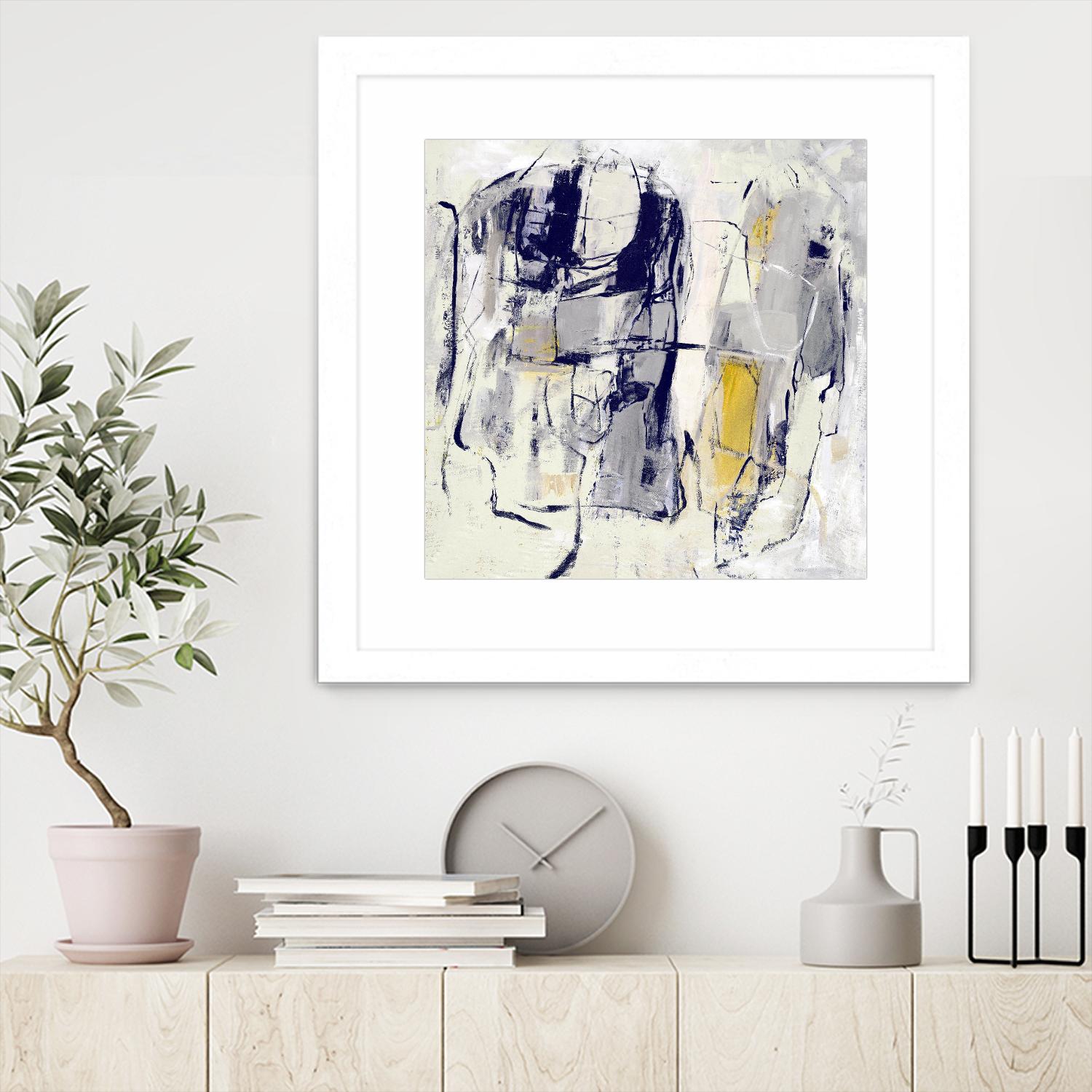 Dream Wrestling by Daleno Art on GIANT ART - blue abstract abstrait