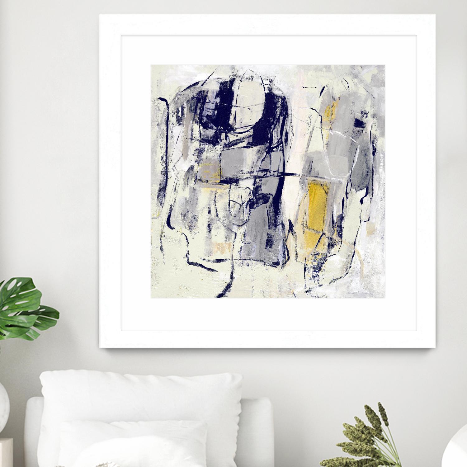 Dream Wrestling by Daleno Art on GIANT ART - blue abstract abstrait