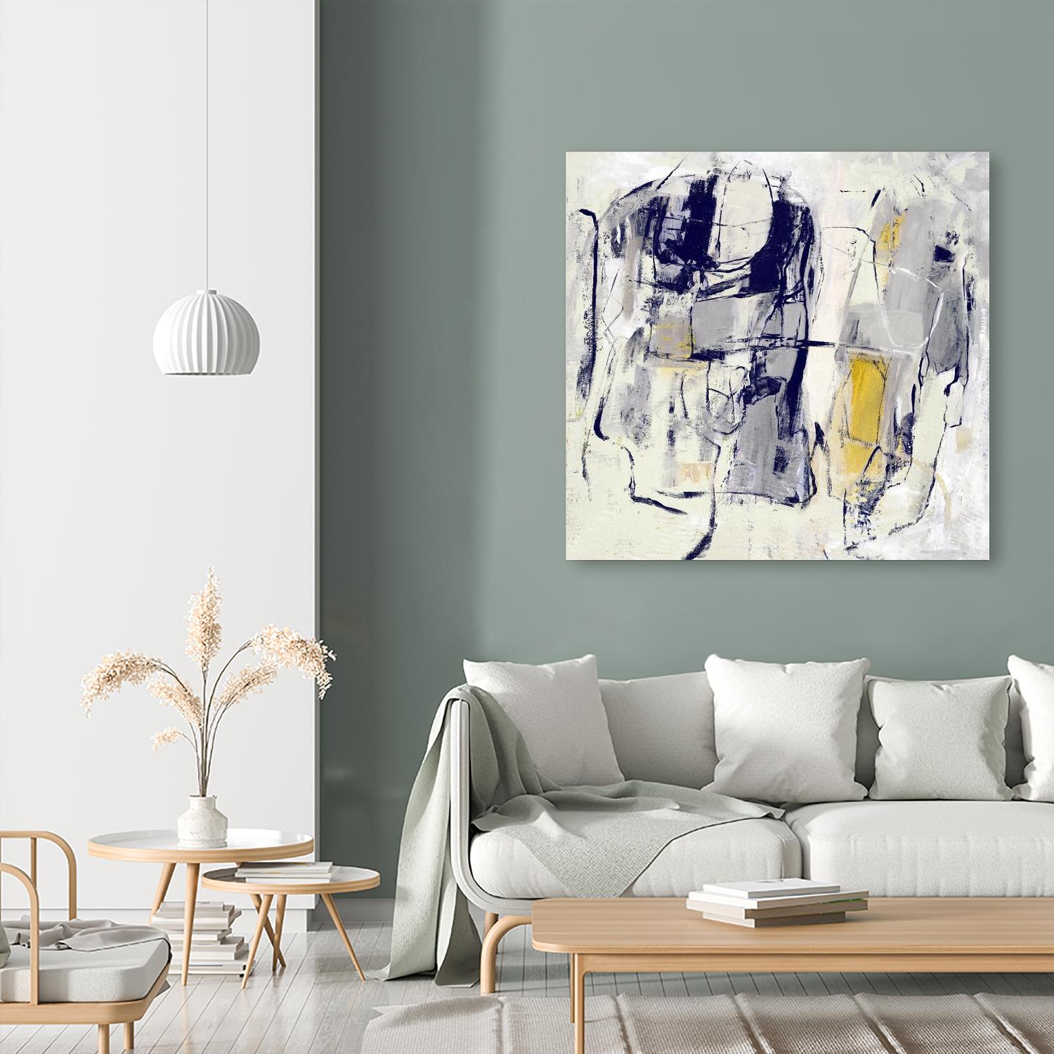 Dream Wrestling by Daleno Art on GIANT ART - blue abstract abstrait