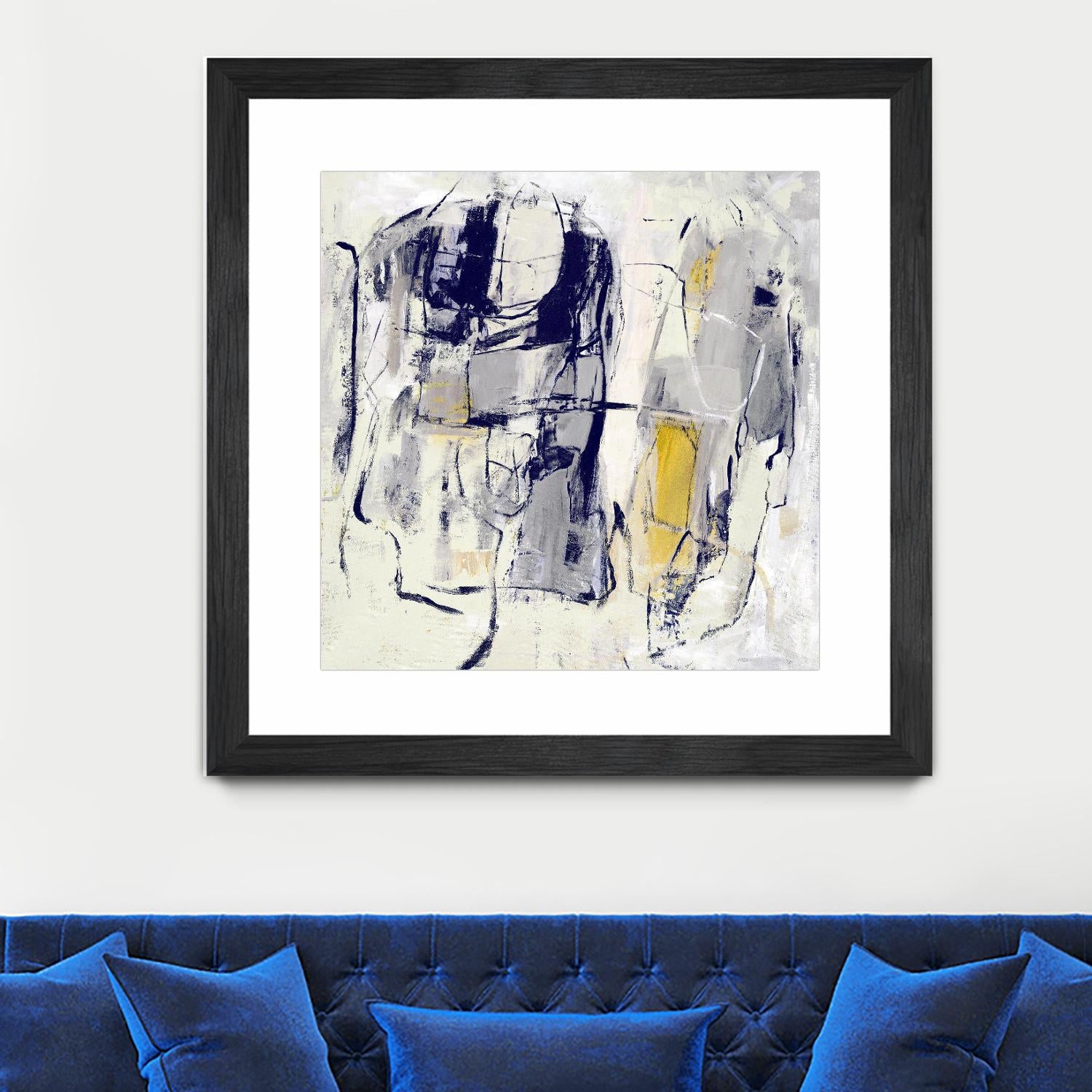 Dream Wrestling by Daleno Art on GIANT ART - blue abstract abstrait