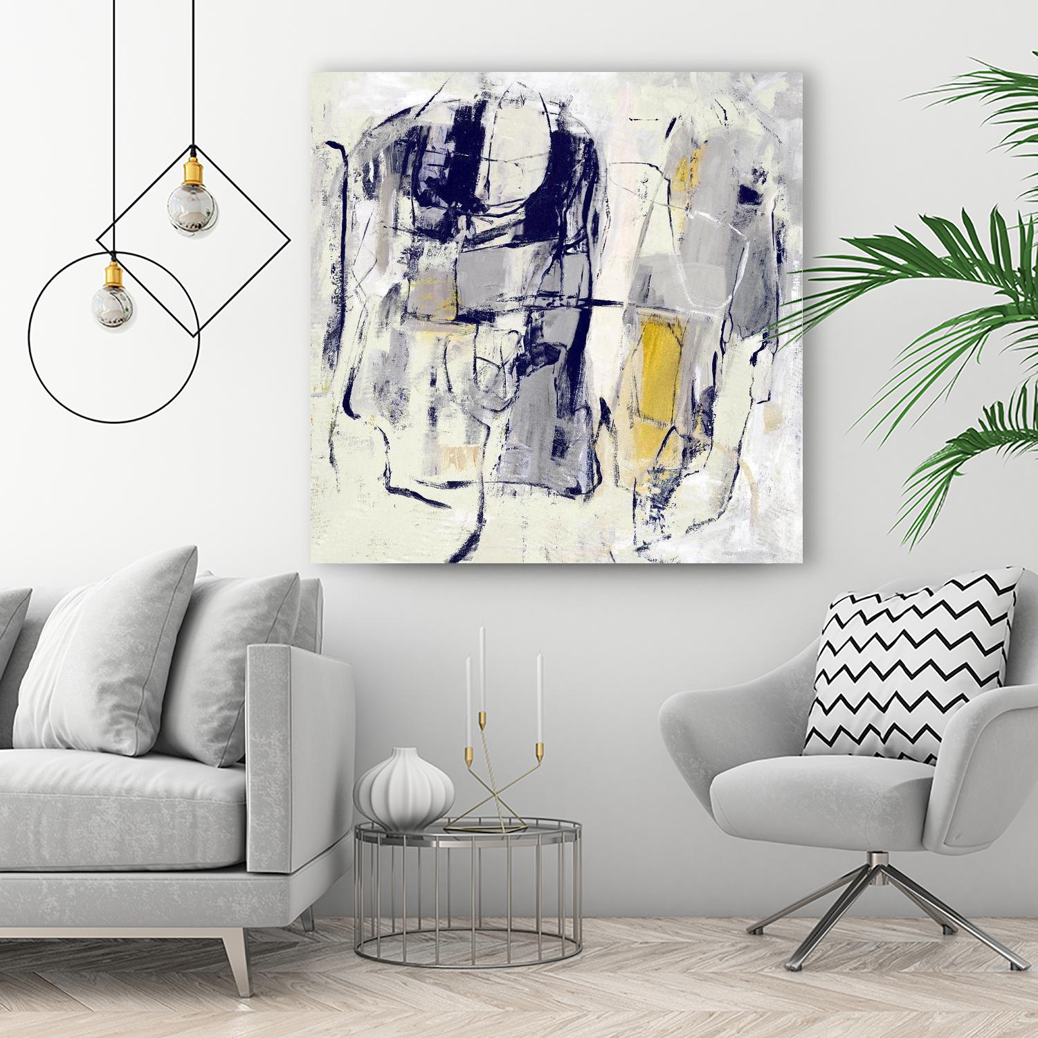 Dream Wrestling by Daleno Art on GIANT ART - blue abstract abstrait