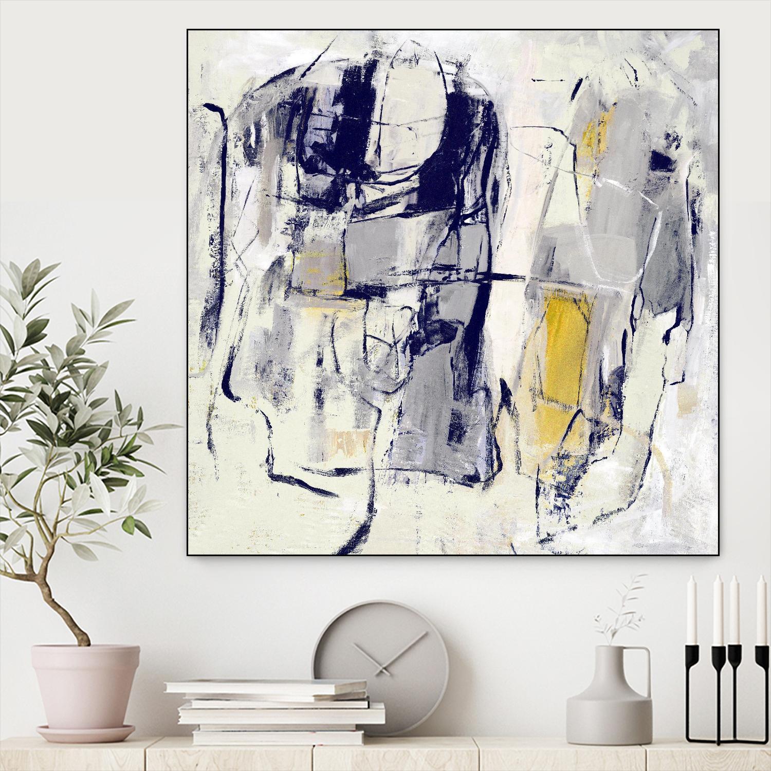 Dream Wrestling by Daleno Art on GIANT ART - blue abstract abstrait