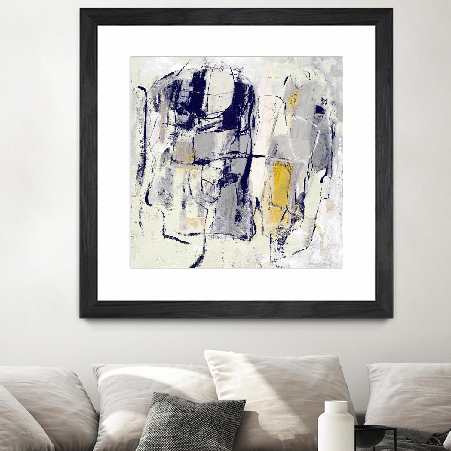 Dream Wrestling by Daleno Art on GIANT ART - blue abstract abstrait