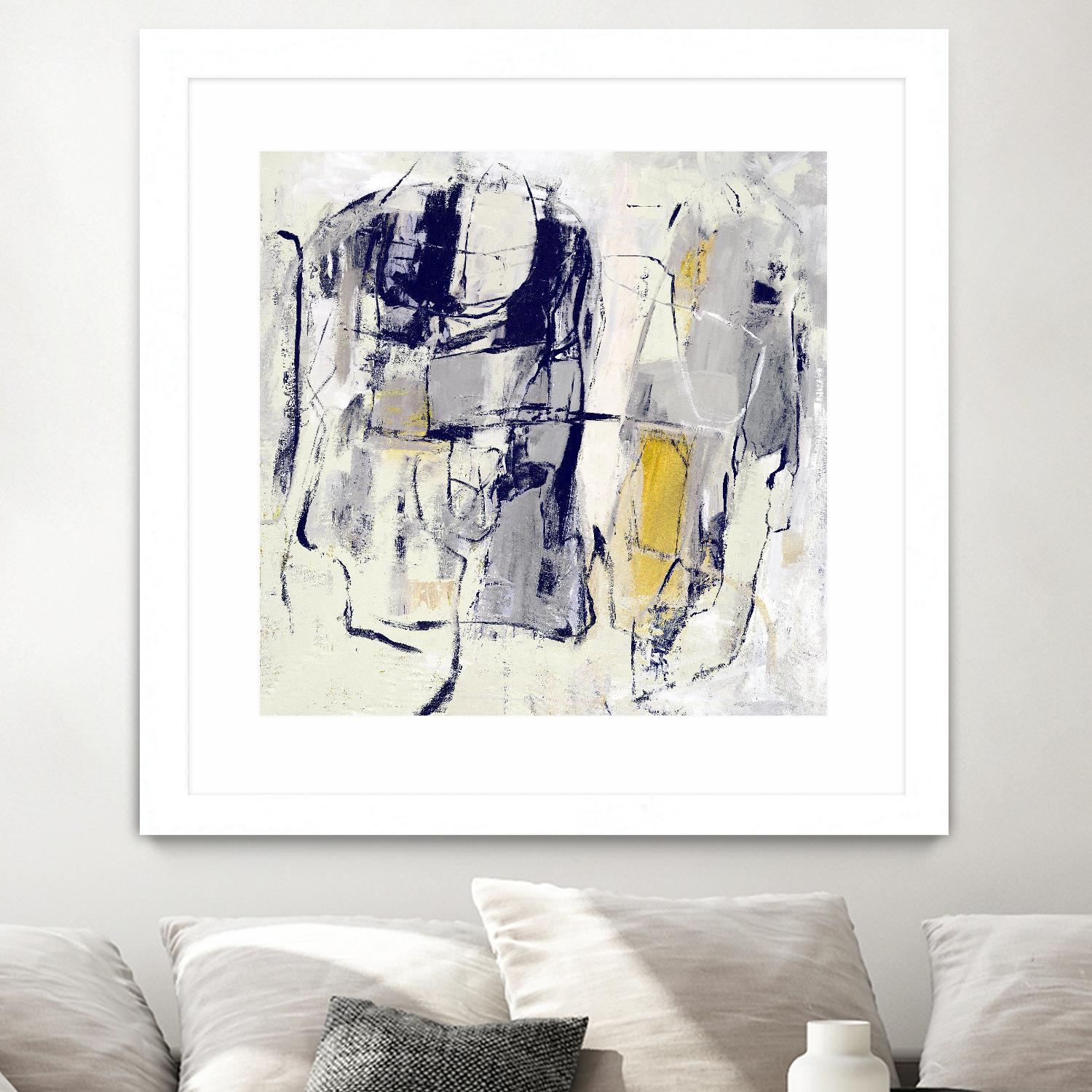 Dream Wrestling by Daleno Art on GIANT ART - blue abstract abstrait