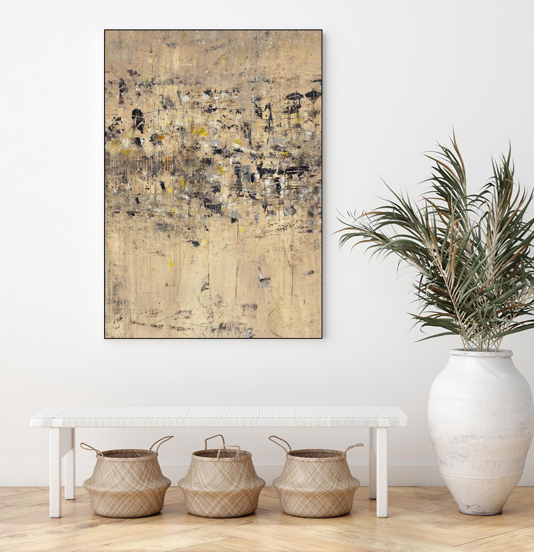 Visitors From Afar by Daleno Art on GIANT ART - gold abstract abstrait