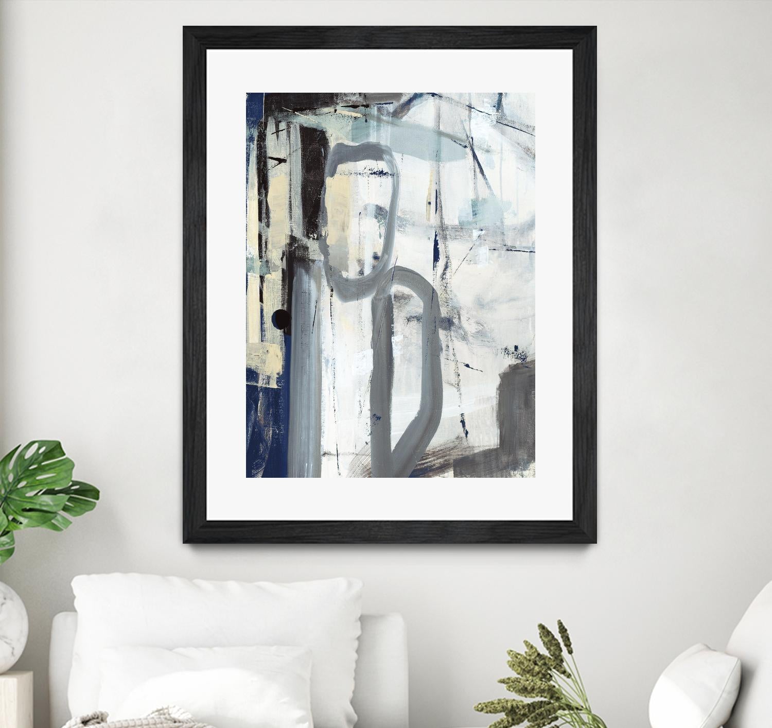 Mastering the Stairs by Daleno Art on GIANT ART - beige abstract