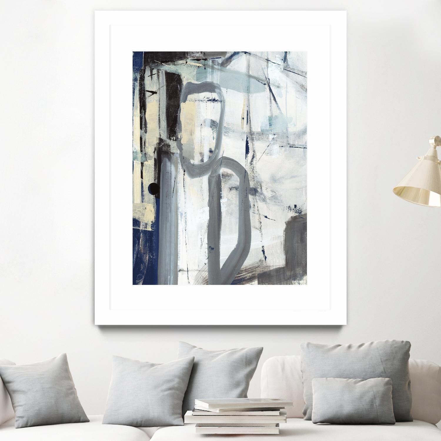 Mastering the Stairs by Daleno Art on GIANT ART - beige abstract