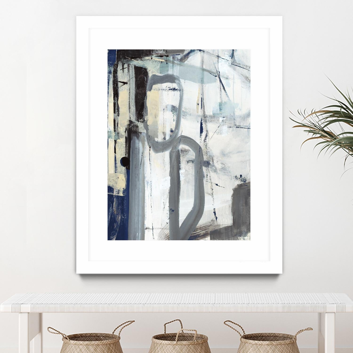 Mastering the Stairs by Daleno Art on GIANT ART - beige abstract