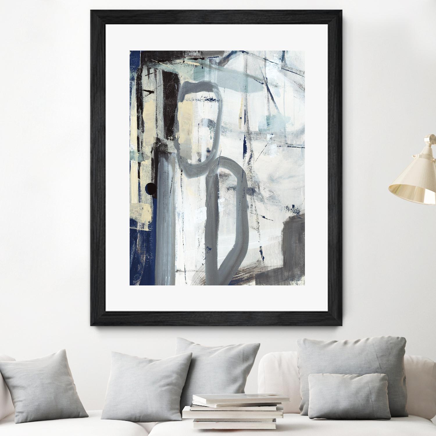 Mastering the Stairs by Daleno Art on GIANT ART - beige abstract