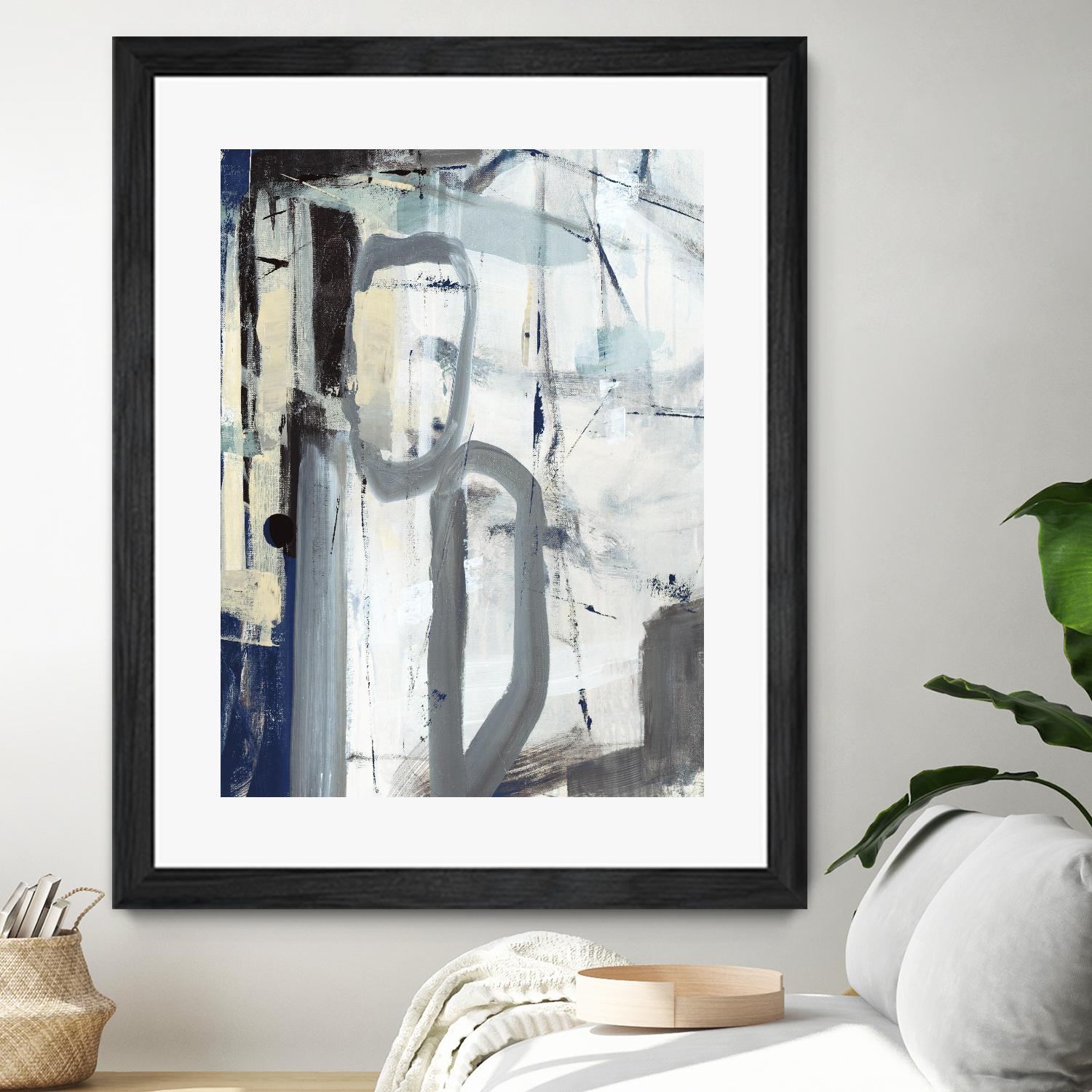 Mastering the Stairs by Daleno Art on GIANT ART - beige abstract