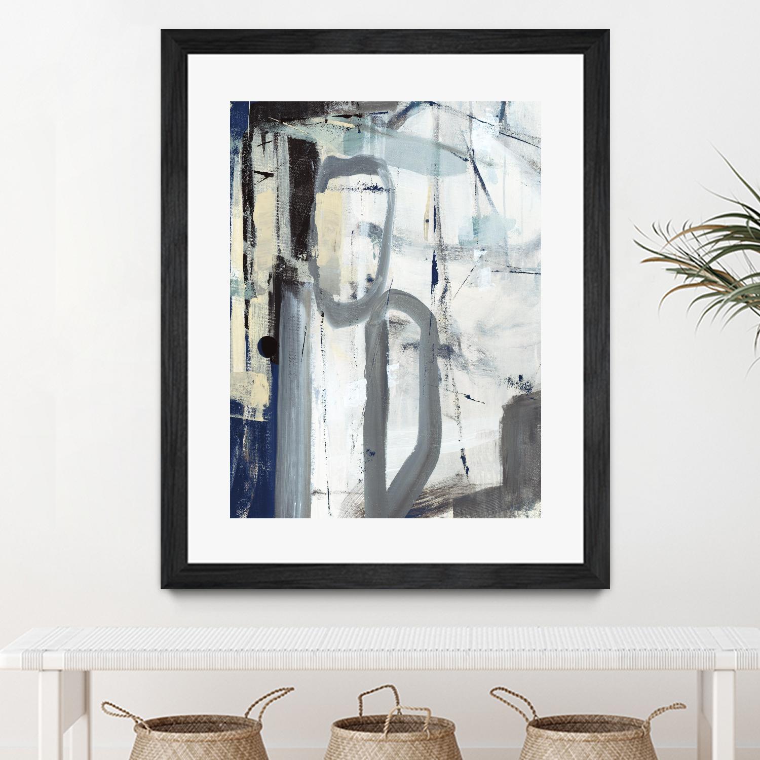 Mastering the Stairs by Daleno Art on GIANT ART - beige abstract