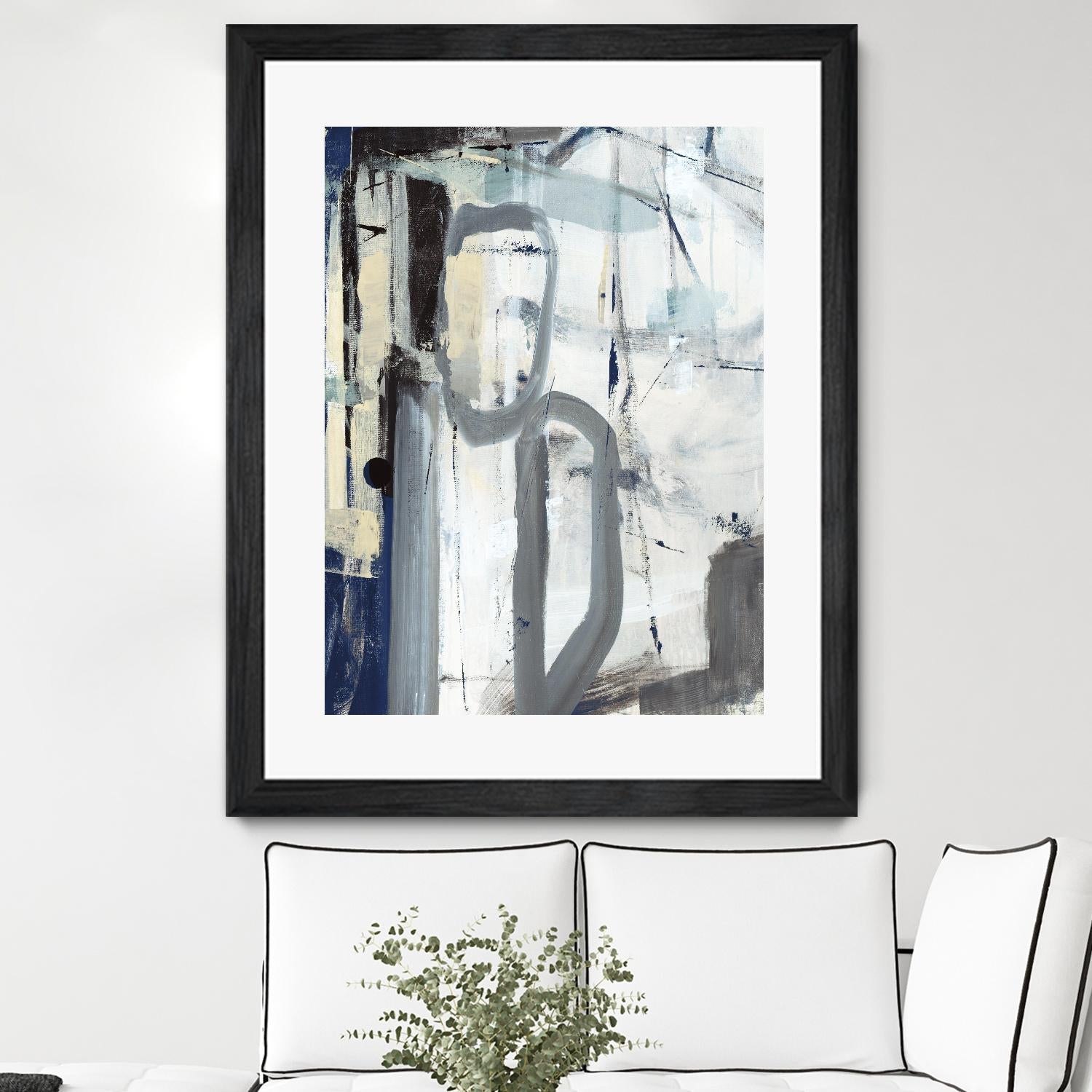 Mastering the Stairs by Daleno Art on GIANT ART - beige abstract