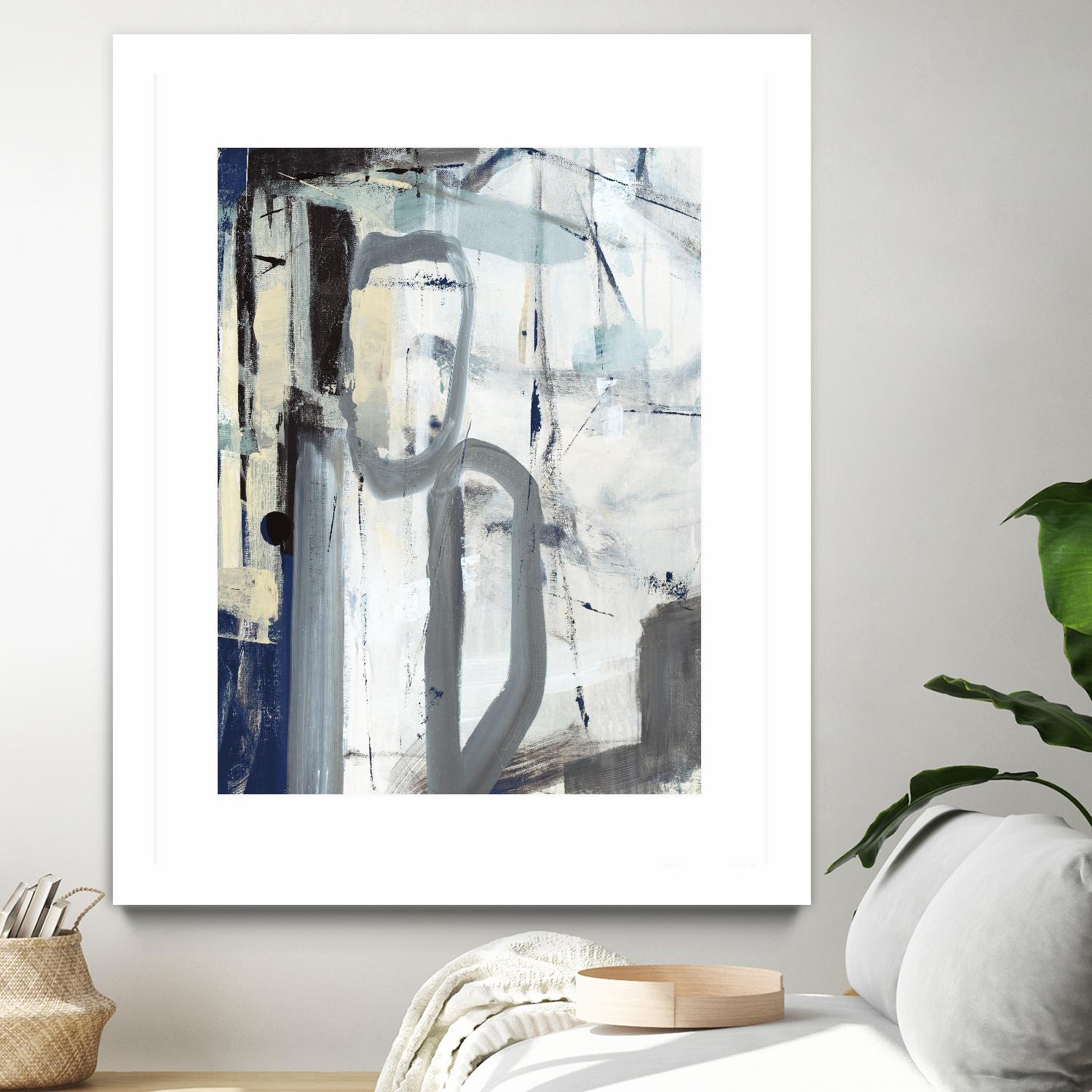 Mastering the Stairs by Daleno Art on GIANT ART - beige abstract