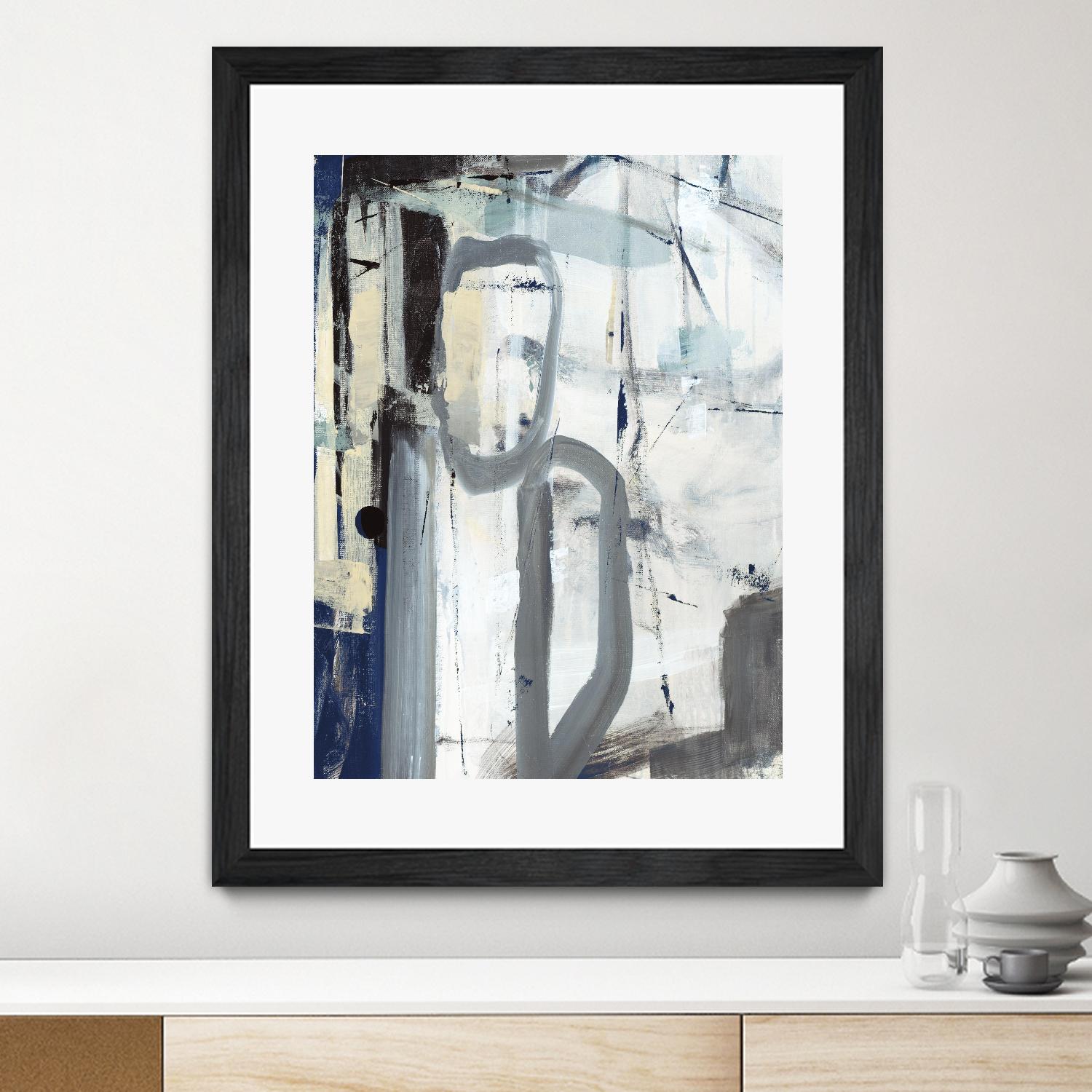 Mastering the Stairs by Daleno Art on GIANT ART - beige abstract