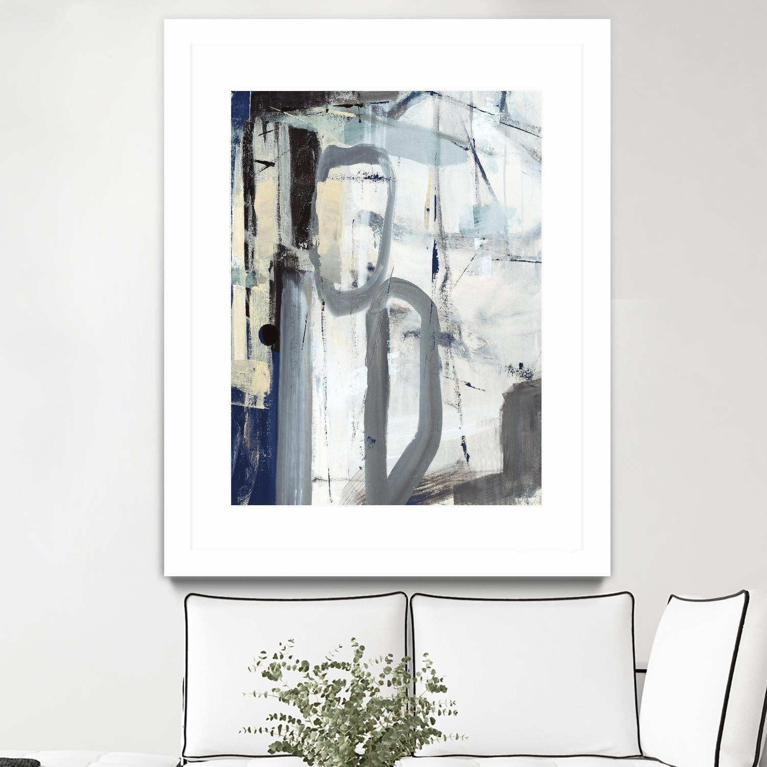 Mastering the Stairs by Daleno Art on GIANT ART - beige abstract