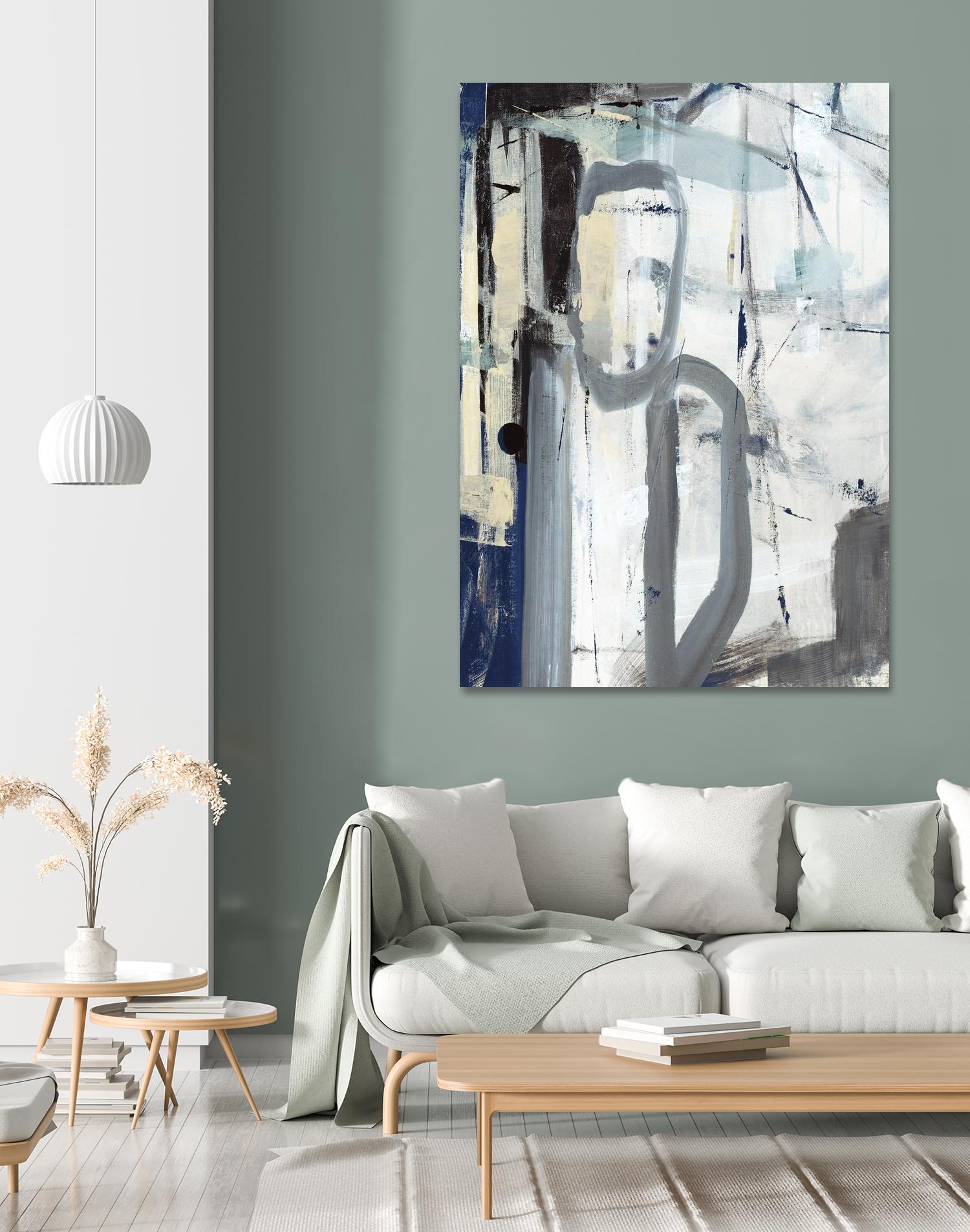 Mastering the Stairs by Daleno Art on GIANT ART - beige abstract