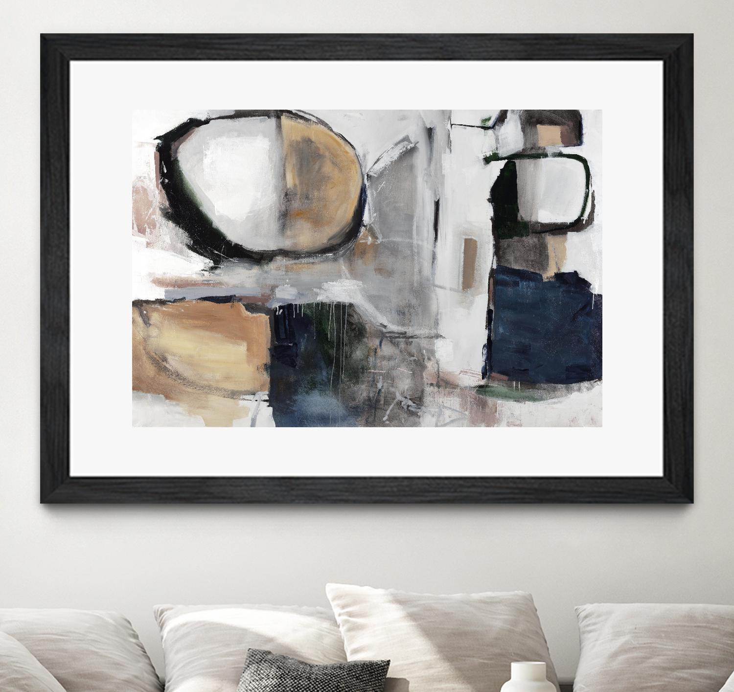 Loud and Quiet II by Daleno Art on GIANT ART - beige abstract